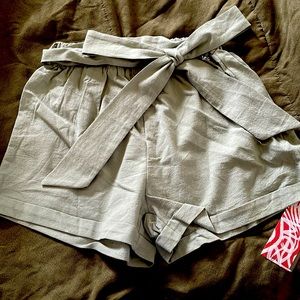 Green pastel stylish shorts. Never worn. Great for the summer.